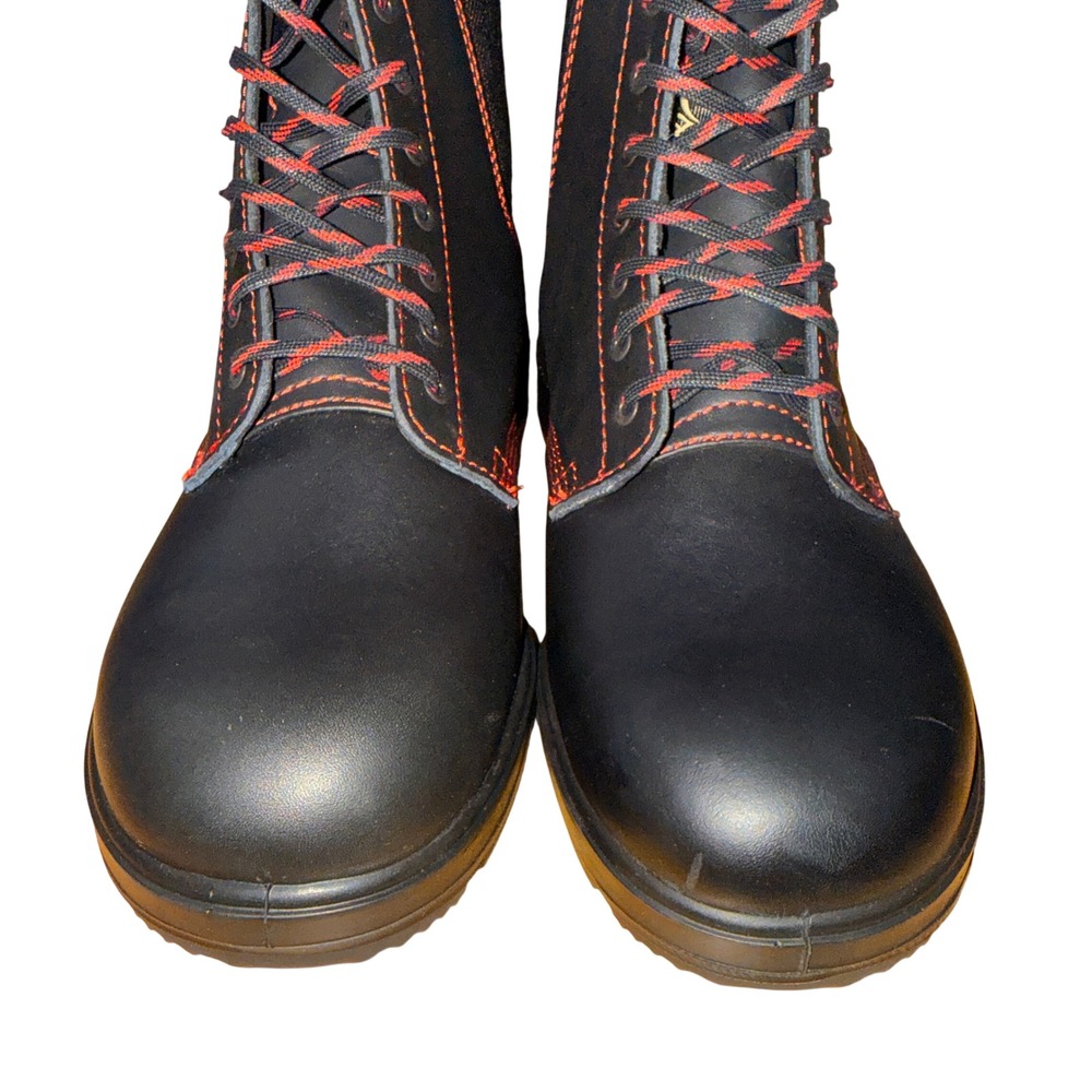 NEW Blundstone Lace-Up Boots Womens AU 5.5/ US 8.5 Black Leather Contrast Stitch - Picture 12 of 14